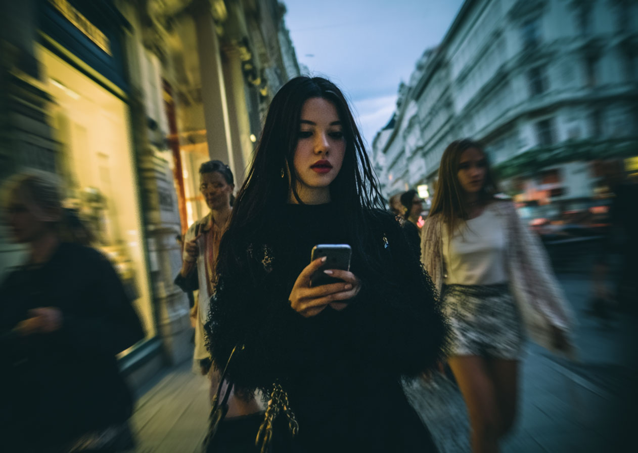 Lisa Wilfing vor ihrem PC bei der Arbeit